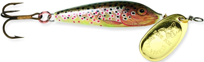 B/FOX VIBRAX MINNOW SPIN 3/16  BRN TROUT