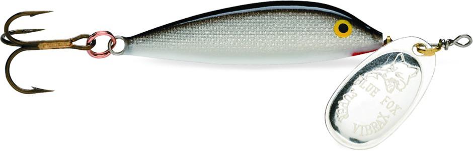 B/FOX VIBRAX MINNOW SPIN 1/8  SILVER