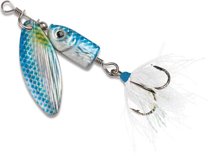 B/FOX 1/8 OZ.FLASH SPINNER  BLUE/SHAD