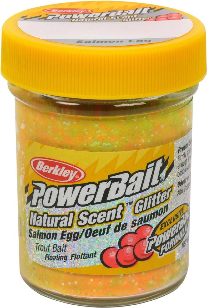 BRK'LY GLITTER TROUT BAIT SALM/EGG-RBOW