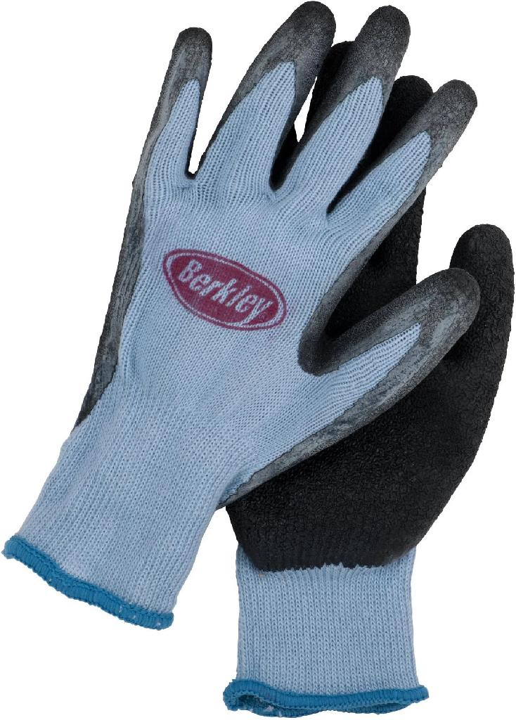 BRK'LY COATED GRIP FISH GLOVES BLUE/GREY