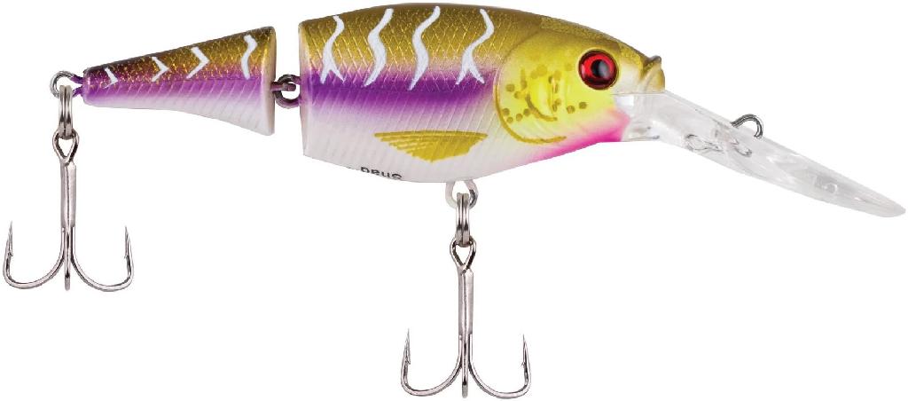 BKLY #5 JOINT FLICKER SHAD PURPLE TIGER