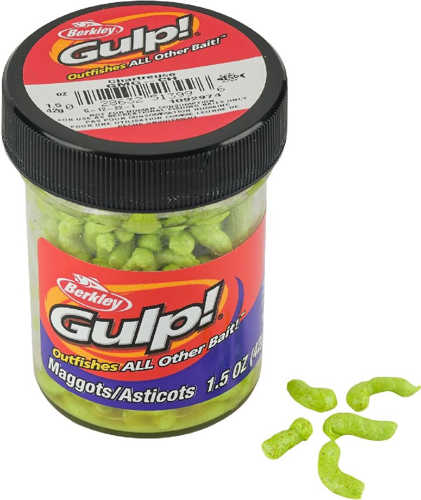 BRK'LY GULP MAGGOTS  CHARTREUSE