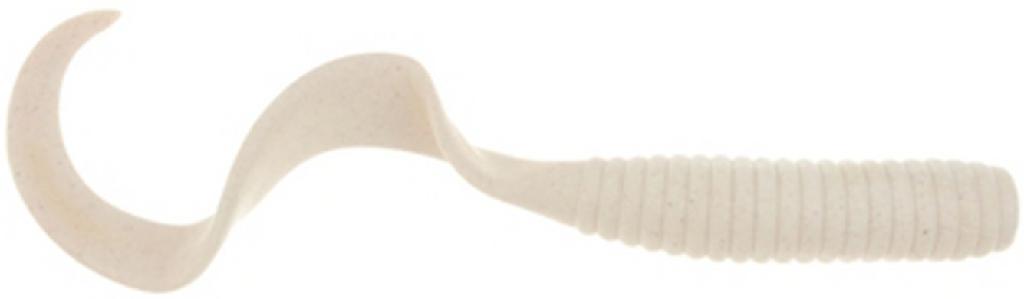 Gunarama BRK'LY Gulp 6" Grub White Fishing Lure for Bass Panfish Walleye - BRK'LY