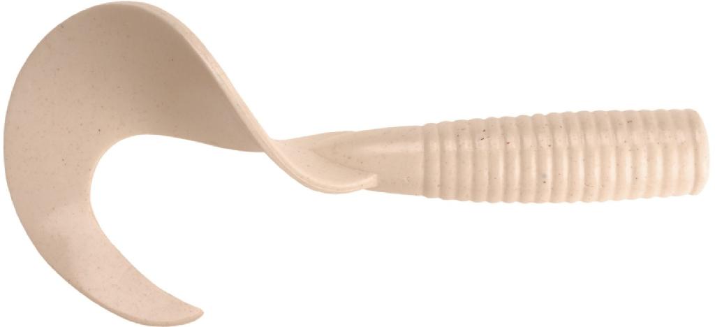 BRK'LY 8' SALTWATER GRUB  WHITE (2)