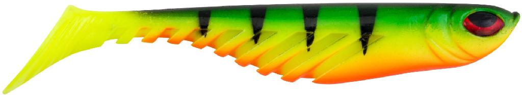 BKLY 4'POWER RIPPLE SHAD(5) FIRE PERCH