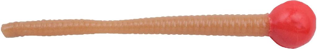 BKLY 3' POWER MICE TAIL GARLIC(13) FLORESCENT RED/NATURAL