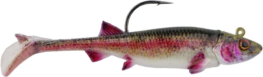 BKLY 3' MINNOTATOR 1/4oz(2) RAINBOW 2 PRE-RIGGED BAITS W/FUSION 19 HOOKS