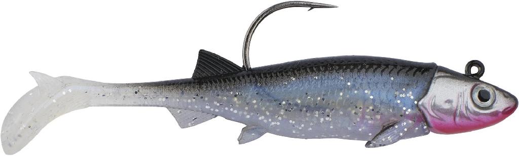 BKLY 3.5' MINNOTATOR 3/8oz(2) SLV SMELT 2 PRE-RIGGED BAITS W/FUSION 19 HOOKS