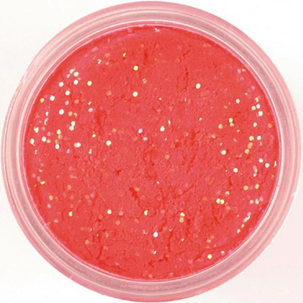 BRK'LY GLITTER TROUT BAIT  FLO/RED