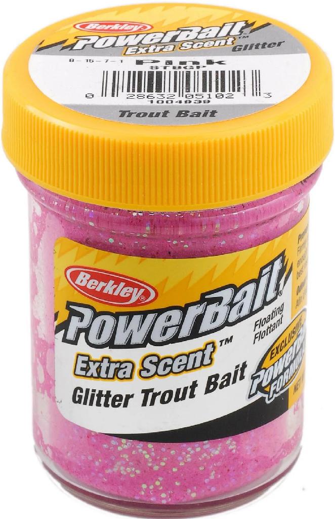 BRK'LY GLITTER TROUT BAIT  PINK - BRK'LY