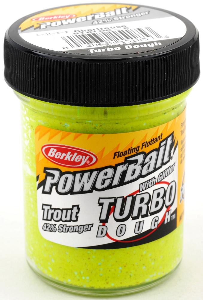 BKLY GLITTER TURBO DOUGH BAIT CHARTREUSE