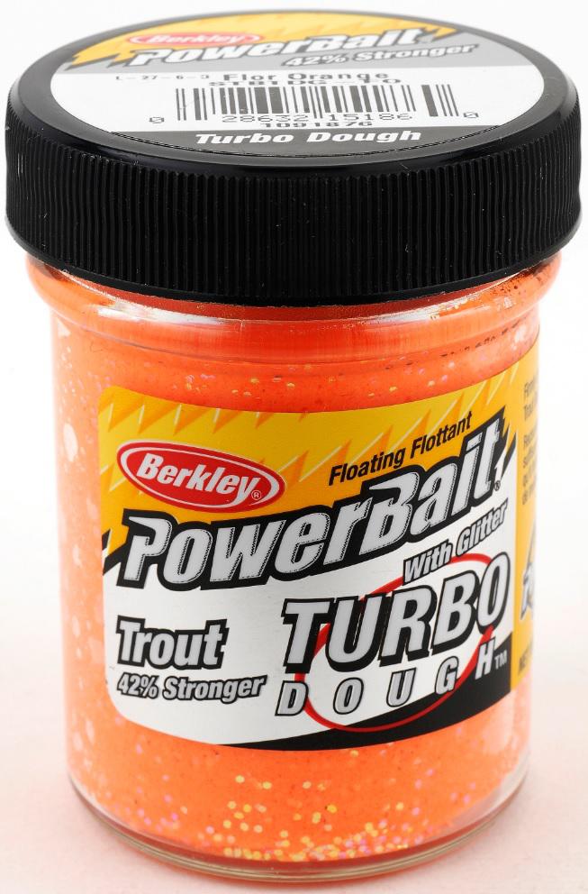 BKLY GLITTER TURBO DOUGH BAIT FL.ORANGE