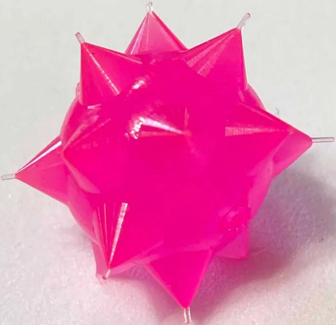 BnR TKL BURR BEADS 15MM(8) CERISE