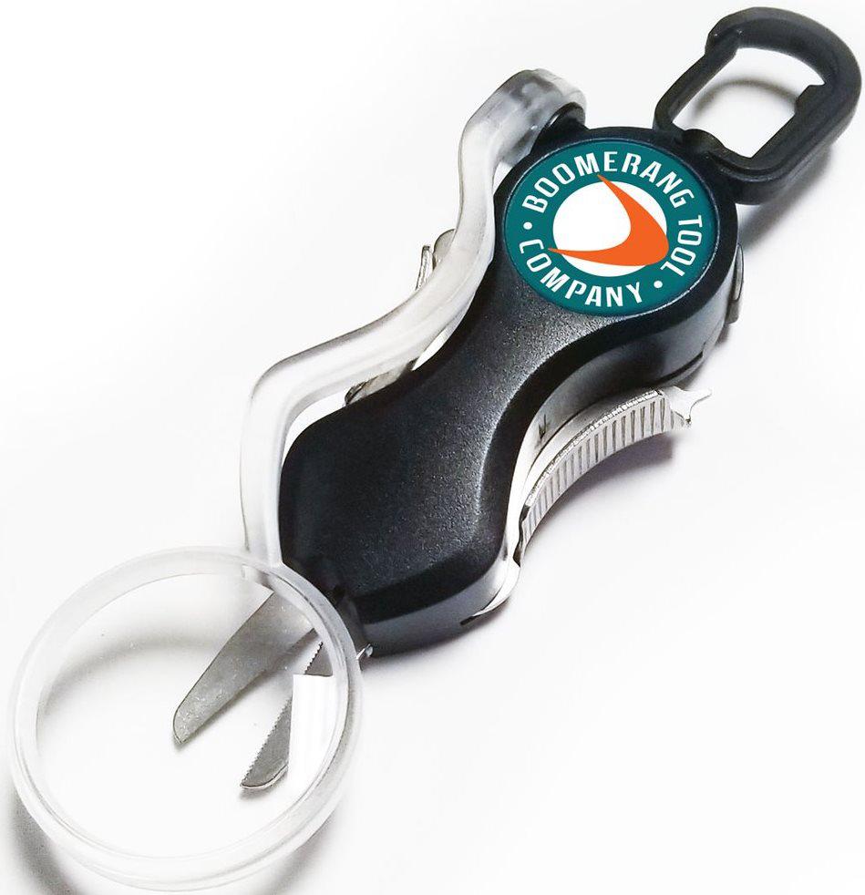 BOOMERANG SNIP CUTTER LONG W/CHEATER BLK (Magnifying Glass)