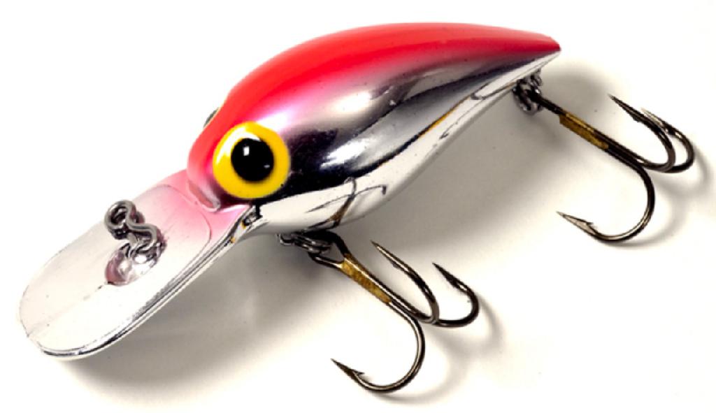 BRADS 3/8oz WIGGLER SILVER/FLO. RED