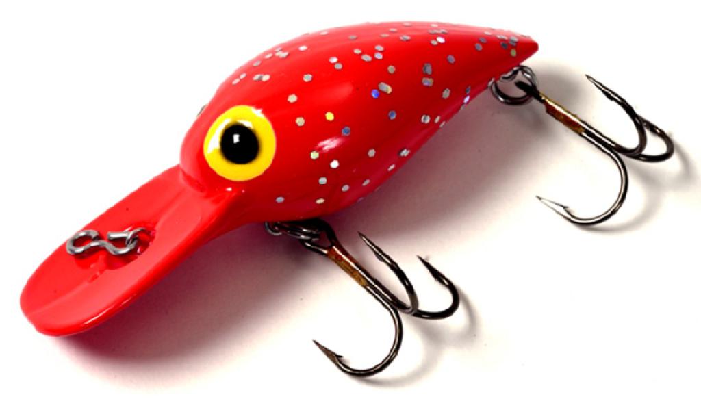 BRADS 3/4oz MAG WIGGLER FL.RED/SIL-FLK