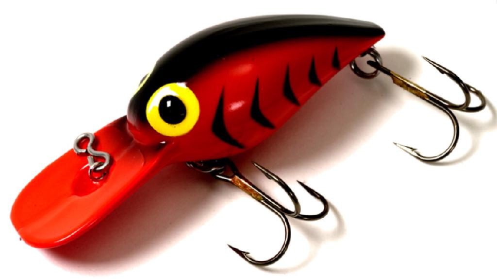 BRADS 1/3 WEE WIGGLER FL.RED/BLK.H.BONE