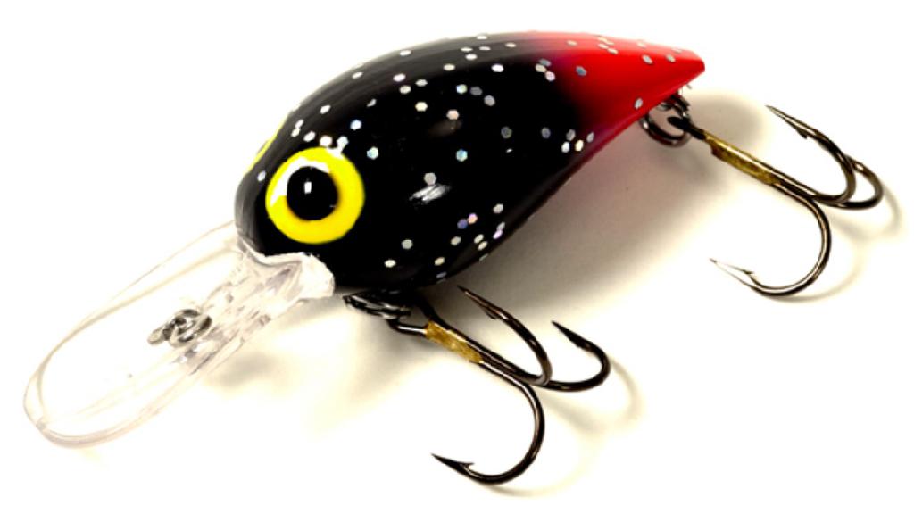 BRADS 3/8oz WIGGLER BLK/SIL-FLK/RED BUTT