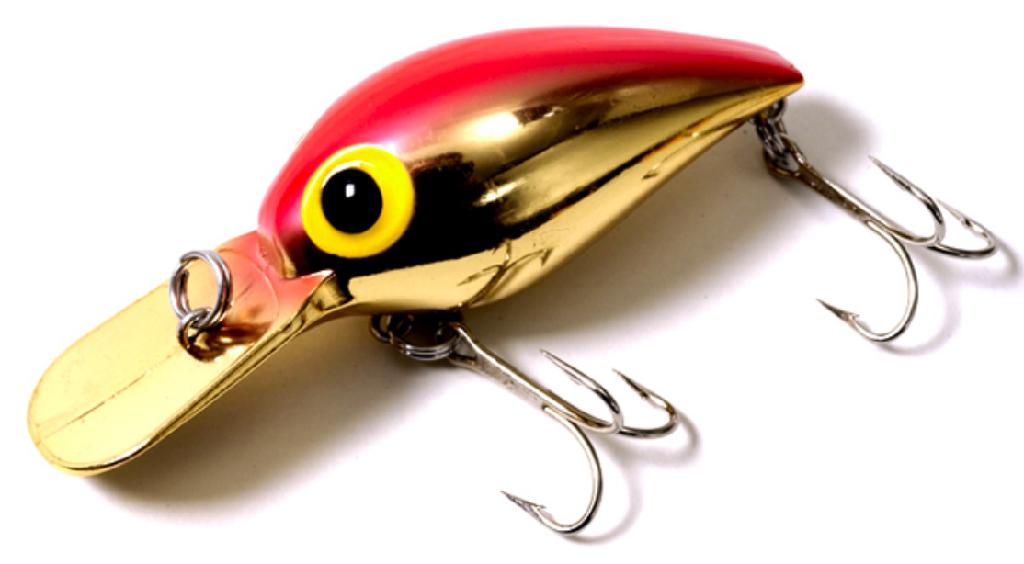 BRADS 3/8oz WIGGLER MET.GOLD/FL-RED BACK