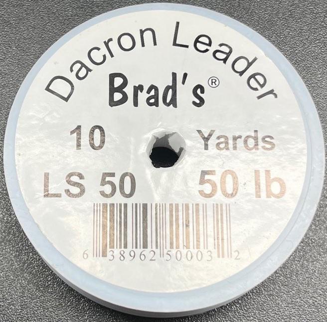 BRADS DACRON LEADER SPOOL 10YDS  50#