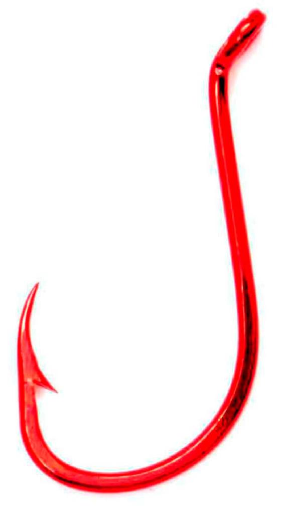 BRADS OCTOPUS HOOKS RED (50) SZ.5/0