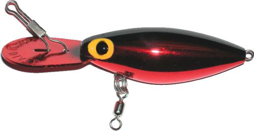 BRADS MAG BAIT DIVER  MET.RED/BLK-BACK