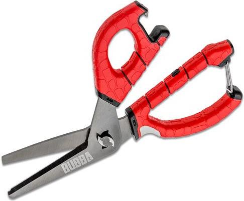 BUBBA LARGE SHEARS(MICRO-SERRATED BLADE /DESCALER/HOOK SHARPENER/BOTTLE OPENER)