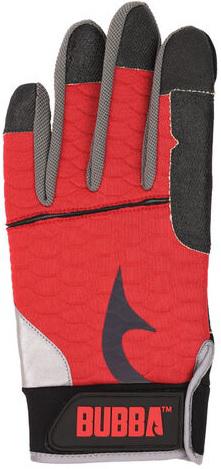 BUBBA UFILLET XL Ultimate Fillet Gloves, Red, Extra Large - Non-Slip Grip, Kevlar Layer, Touch-Screen Friendly