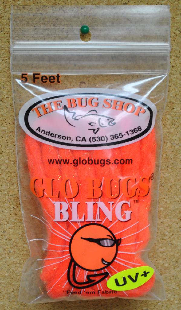 BUG SHOP BLING YARN 5' BLING ALASKAN ROE