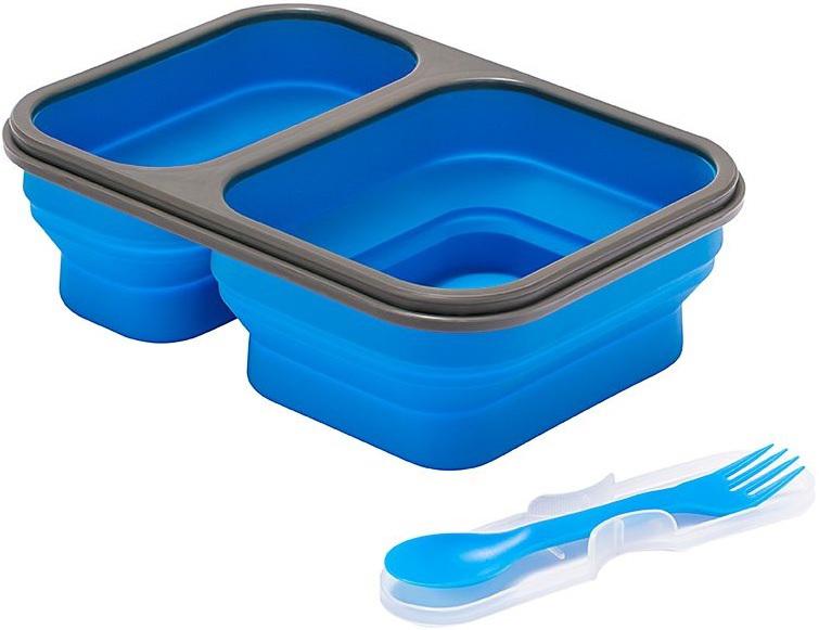 CADDIS SPORTS-ALPINE MT GEAR COLLAPSIBLE SILICONE FOOD CONTAINER W/SPORK & LID