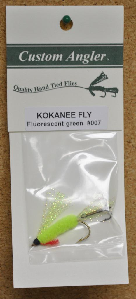 CALR KOKANEE FLY  FLUORESCENT GREEN