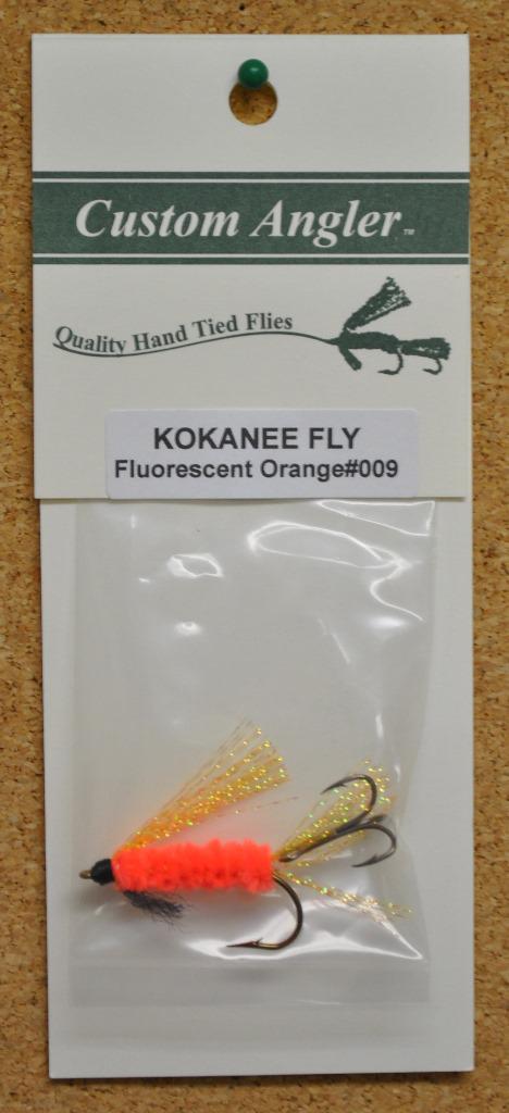 CALR KOKANEE FLY  FLUORESCENT ORANGE