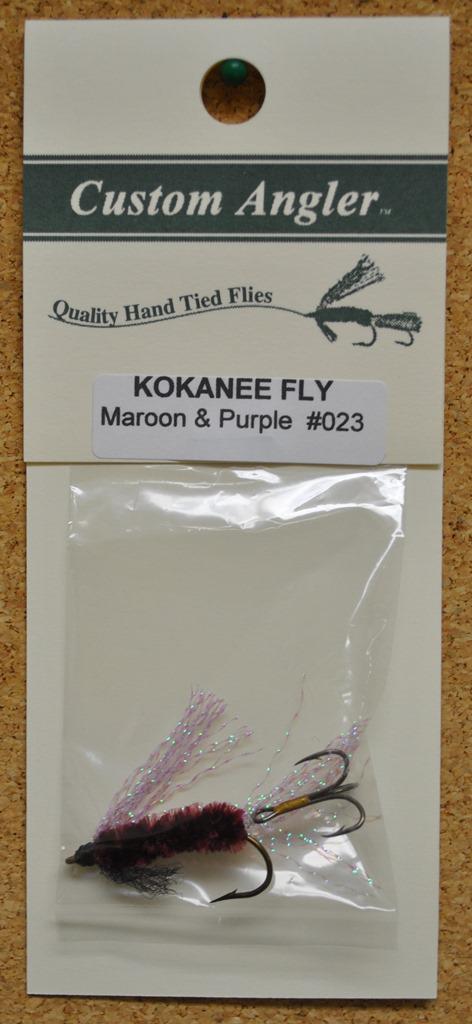 CALR KOKANEE FLY  MAROON AND PURPLE - CALR