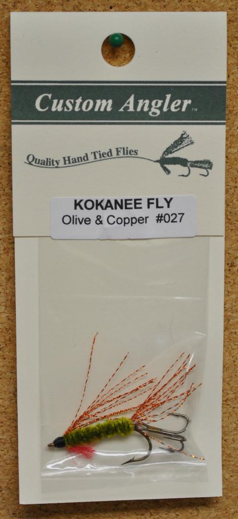 CALR KOKANEE FLY  OLIVE AND COPPER - CALR