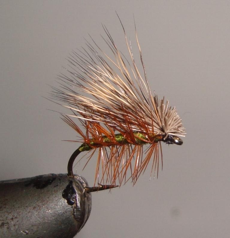 C/A FLIES  ELK HAIR CADIS OLIVE #12 (12) - C/A