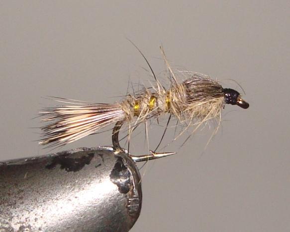 C/A FLIES  GOLD RIB HARE'S EAR #10 (12)