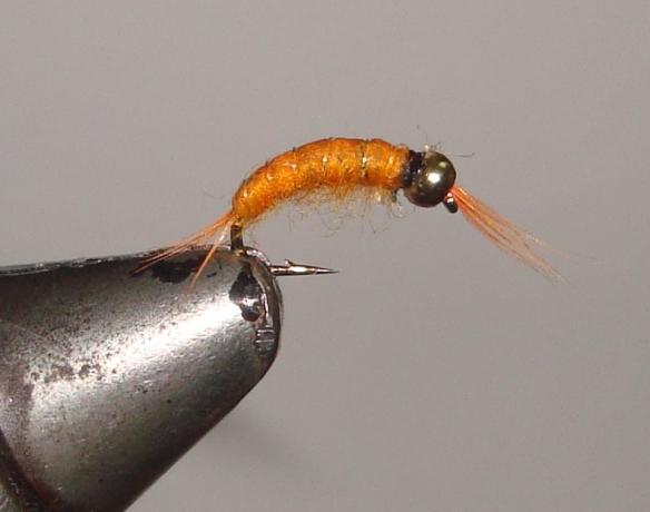 C/A FLIES  SCUD BEAD/HD ORANGE  #10 (12)