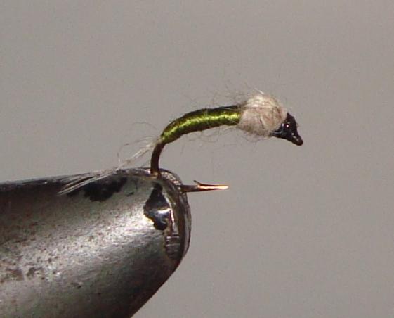 C/A FLIES  WD-40 OLIVE BEADHEAD #18 (12)