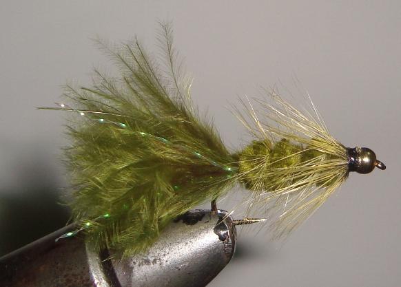 C/A FLIES WOOLYBUGR OLIVE B/HD #12 (12)