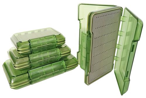 COLO/ANGLER CLEAR GREEN FLY BOX SMALL (Double sided  Holds 192 Flies