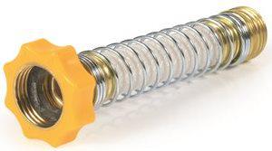 CAMCO FLEXIBLE HOSE PROTECTOR W/GRIPPER ELIMINATES HOSE CRIMPING AT THE FAUCET