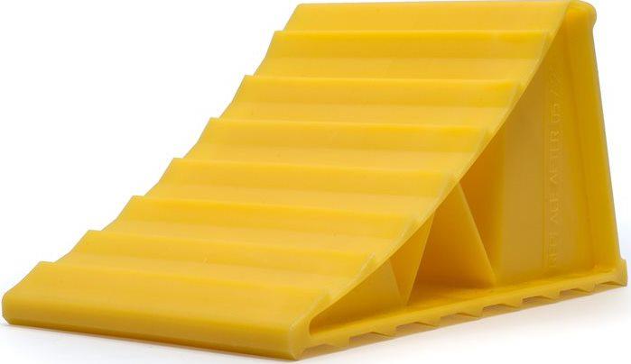 CAMCO RV WHEEL CHOCK  YELLOW (1 EACH) MADE OF DURABLE HARD PLASTIC - Gunarama