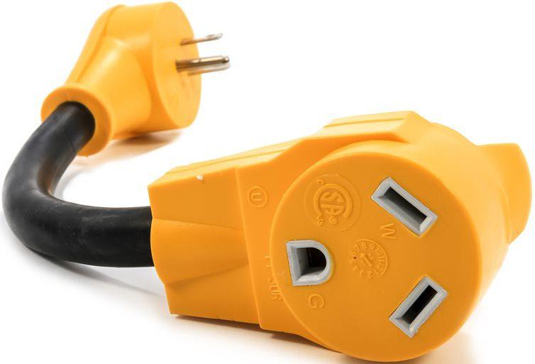 CAMCO 15AM/30AF POWER GRIP 12' DOGBONE 15AMP MALE TO 30AMP FEMALE END