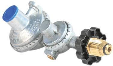 CAMCO TWO STAGE PROPANE REGULATOR W/POL (HORIZONTAL)