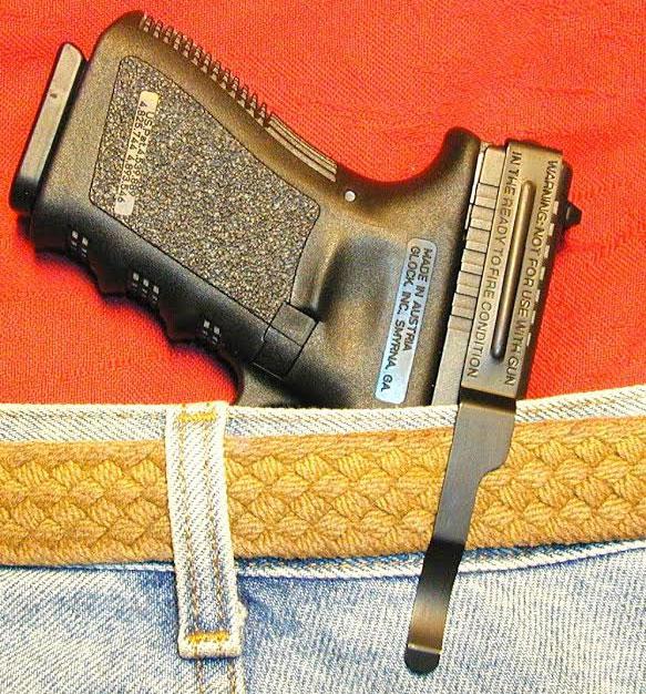 CLIPDRAW SPRING STEEL BELT CLIP  BLACK GLOCK 20/21/29/30/37/38/39 - Gunarama