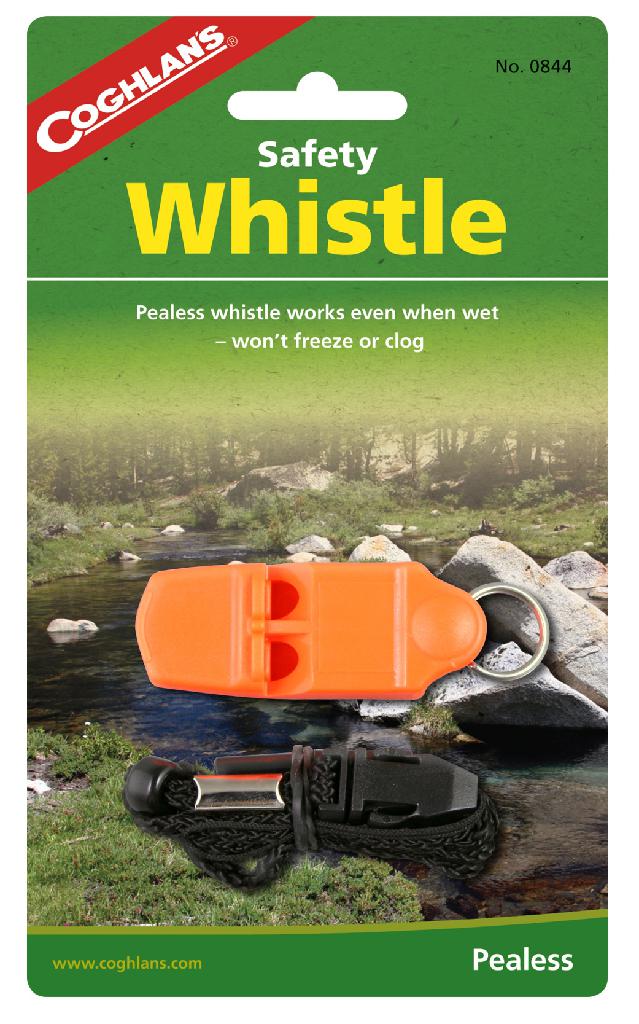 COGHLAN'S PEALESS SAFETY WHISTLE (WORKS WHEN WET  WON'T FREEZE OR CLOG)