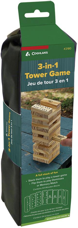 COGHLAN'S 3-IN-1 TOWER GAME