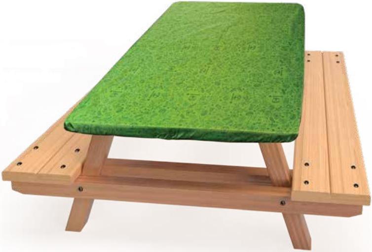 COGHLAN'S REUSABLE PICNIC TABLE COVER (FITTED W/DRAWSTRING SYSTEM)