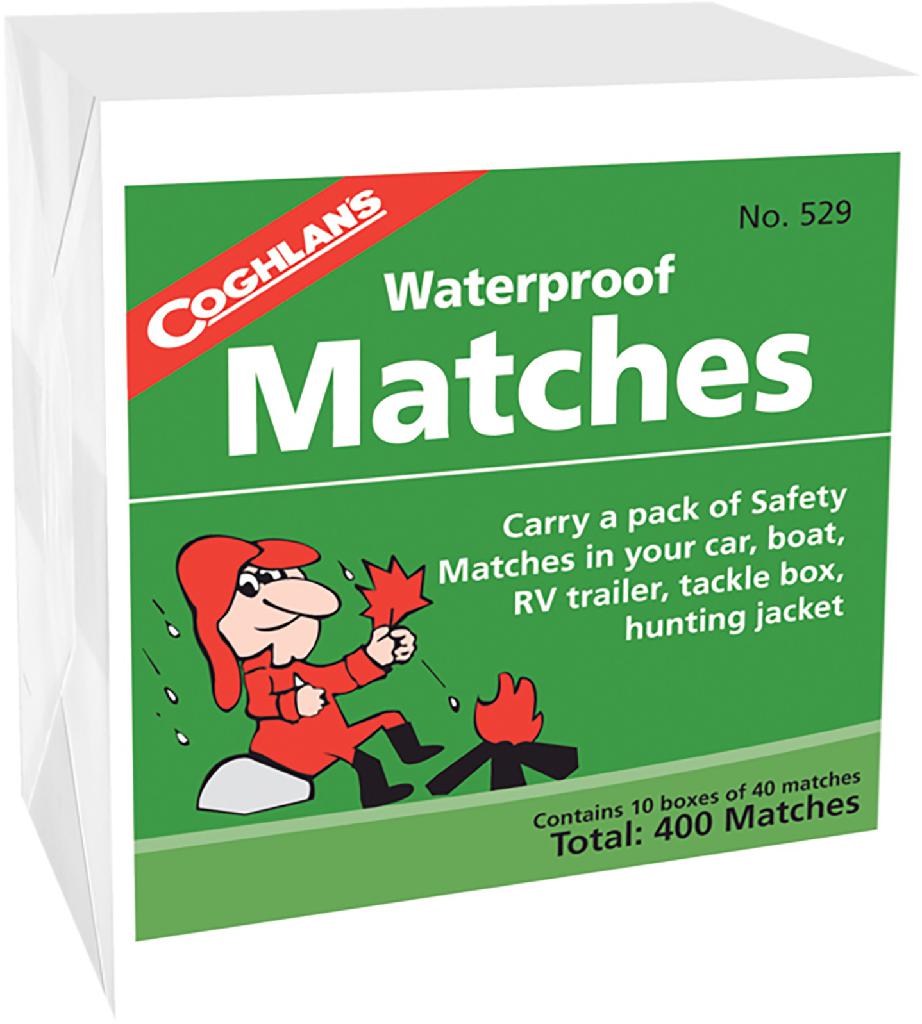 COGHLAN'S WATERPROOF MATCHES (10 BOX PK) - COGHLAN'S